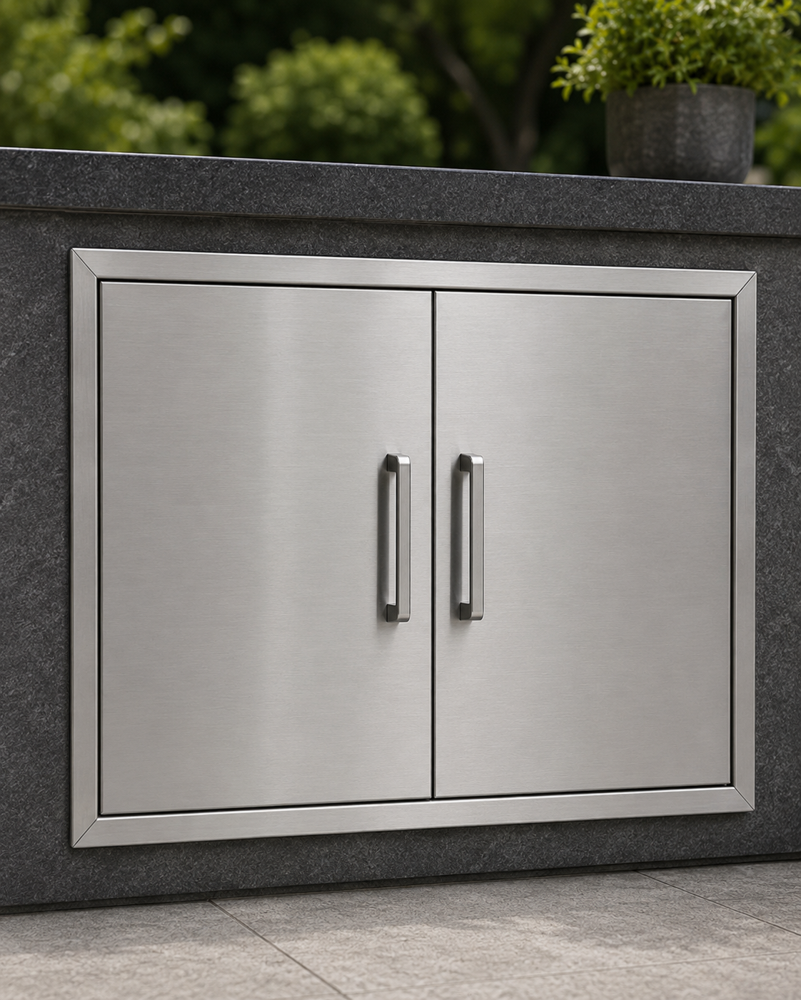 Stainless Steel LPG Tank Cabinet Door