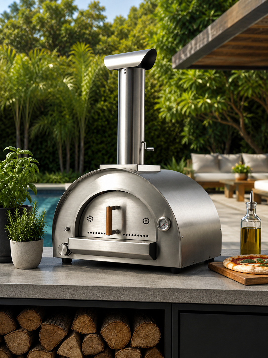 Stainless Gas Pizza Oven
